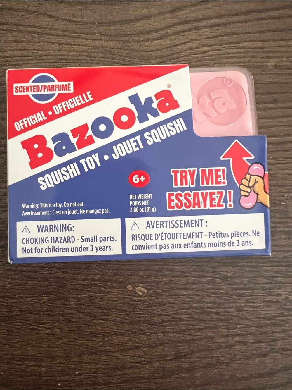 Pink Squishi Toy - Scented Kids Squish - Bazooka